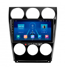 Штатная магнитола Lesko для Mazda 6 I (GG) Рестайлинг 2005-2008 экран 9" 4/32Gb 4G Wi-Fi GPS Top