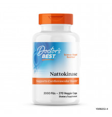 Наттокіназа, Nattokinase, Doctor's Best, 2,000 FUs, 270 капсул