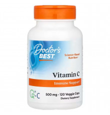 Вітамін С, Vitamin C, Doctor's Best, 500 мг, 120 капсул