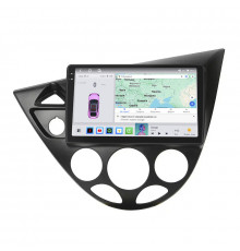Штатная магнитола Lesko для Ford Focus I 1998-2001 экран 9" 4/64 QLED CarPlay 4G Wi-Fi GPS 360 Prime