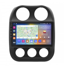Штатная магнитола Lesko для Jeep Compass I Рестайлинг 2 2013-2016 экран 10" 4/64Gb CarPlay 4G Wi-Fi GPS Prime