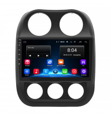 Штатная магнитола Lesko для Jeep Compass I Рестайлинг 2010-2013 экран 10" 2/32Gb Wi-Fi GPS Base