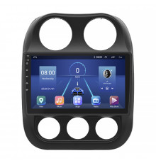 Штатная магнитола Lesko для Jeep Liberty (Patriot)  2006-2016 экран 10" 2/32Gb 4G Wi-Fi GPS Top