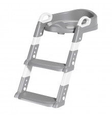 Детское сиденье на унитаз со ступенькой и ручками Bestbaby BC-108 Gray