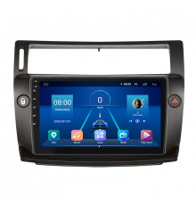 Штатная магнитола Lesko для Citroen C4 I Рестайлинг 2008-2011 экран 9" 4/64Gb 4G Wi-Fi GPS Top