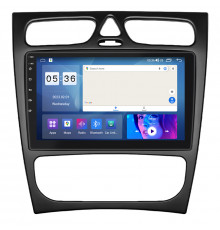 Штатная магнитола Lesko для Mercedes-Benz C-Класс II (W203) 2000-2004 экран 9" 2/32Gb CarPlay 4G Wi-Fi GPS Prime