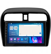 Штатная магнитола Lesko для Mitsubishi Mirage VI Рестайлинг 2015-2019 экран 9" 4/64Gb CarPlay 4G Wi-Fi GPS Prime