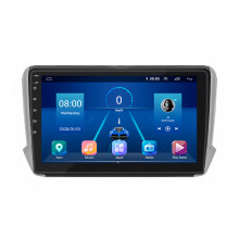 Штатная магнитола Lesko для Peugeot 2008 I 2013-2016 экран 10" 2/32Gb 4G Wi-Fi GPS Top