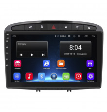Штатная магнитола Lesko для Peugeot 308 I 2007-2011 экран 9" 2/32Gb Wi-Fi GPS Base