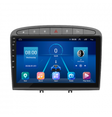 Штатная магнитола Lesko для Peugeot 308 I Рестайлинг 2011-2015 экран 9" 2/32Gb 4G Wi-Fi GPS Top