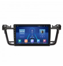Штатная магнитола Lesko для Peugeot 508 I Рестайлинг 2014-2018 экран 9" 6/128Gb 4G Wi-Fi GPS Top
