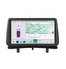 Штатная магнитола Lesko для Renault Clio III 2005-2009 экран 9" 4/64 QLED CarPlay 4G Wi-Fi GPS 360 Prime