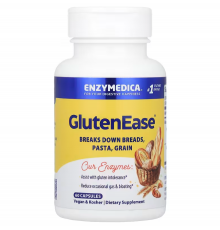 Ферменти для перетравлення глютену, GlutenEase, Enzymedica, 60 капсул