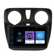 Штатная магнитола Lesko для Renault Sandero II Рестайлинг ver 3 2018-н.в экран 9" 1/16Gb Wi-Fi GPS Base