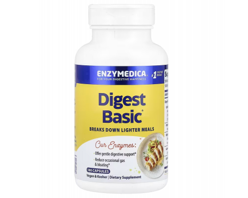 Ферменти для травлення, Essential Enzyme Formula, Enzymedica, 180 капсул