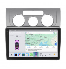 Штатная магнитола Lesko для Volkswagen Touran I Рестайлинг 2006-2010 экран 10" 4/64 QLED CarPlay 4G Wi-Fi GPS 360 Prime