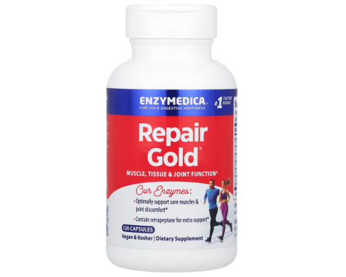 Серрапептаза для суглобів, Repair Gold, Enzymedica, 120 капсул