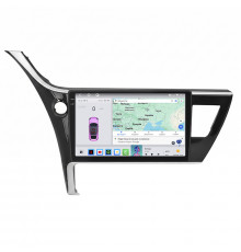 Штатная магнитола Lesko для Toyota Auris II Рестайлинг 2015-2018 экран 10" 4/64 QLED CarPlay 4G Wi-Fi GPS 360 Prime