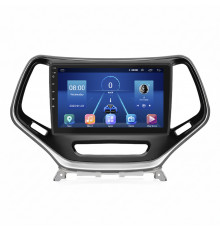 Штатная магнитола Lesko для Jeep Cherokee V (KL) Рестайлинг 2018-н.в экран 10" 4/64Gb 4G Wi-Fi GPS Top