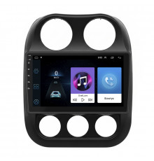 Штатная магнитола Lesko для Jeep Patriot  2007-2016 экран 10" 1/16Gb Wi-Fi GPS Base