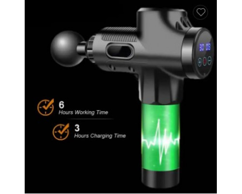Перкусійний масажер для тіла MASSAGE GUN MAX 30 — потужний масажний пістолет для глибокого розслаблення та відновлення.