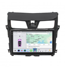 Штатная магнитола Lesko для Nissan Altima V (L33) 2012-2015 экран 10" 4/64 QLED CarPlay 4G Wi-Fi GPS 360 Prime