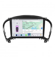 Штатная магнитола Lesko для Nissan Juke I 2010-2014 экран 9" 4/64 QLED CarPlay 4G Wi-Fi GPS 360 Prime