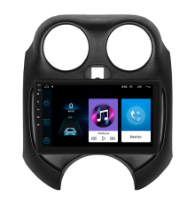 Штатная магнитола Lesko для Nissan March IV (K13) 2010-2013 экран 9" 1/16Gb Wi-Fi GPS Base