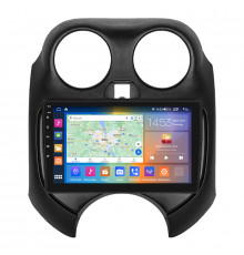 Штатная магнитола Lesko для Nissan March IV (K13) 2010-2013 экран 9" 2/32Gb CarPlay 4G Wi-Fi GPS Prime