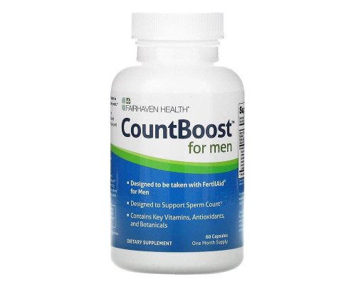 Репродуктивне здоров'я чоловіків, CountBoost, Fairhaven Health, 60 капсул