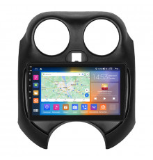 Штатная магнитола Lesko для Nissan Micra IV (K13) Рестайлинг 2013-2016 экран 9" 2/32Gb CarPlay 4G Wi-Fi GPS Prime