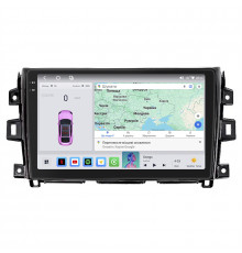 Штатная магнитола Lesko для Nissan NP300  2008-2015 экран 10" 4/64 QLED CarPlay 4G Wi-Fi GPS 360 Prime