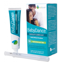 Смазка (лубрикант) для повышения фертильности, BabyDance Fertility Lubricant, Fairhaven Health, 1 многоразовый тюбик (40 г)  с 10 одноразовыми аппликаторами