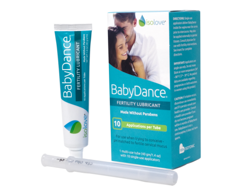 Змазка (лубрикант) для підвищення фертильності, BabyDance Fertility Lubricant, Fairhaven Health, 1 багаторазовий тюбик (40 г) з 10 одноразовими аплікаторами