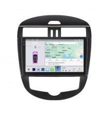 Штатная магнитола Lesko для Nissan Pulsar VI (C13) 2014-2018 экран 10" 4/64 QLED CarPlay 4G Wi-Fi GPS 360 Prime