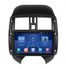 Штатная магнитола Lesko для Nissan Versa II Рестайлинг 2014-2019 экран 9" 2/32Gb 4G Wi-Fi GPS Top