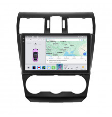 Штатная магнитола Lesko для Subaru Impreza IV 2011-2015 экран 9" 4/64 QLED CarPlay 4G Wi-Fi GPS 360 Prime