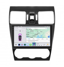 Штатная магнитола Lesko для Subaru WRX I 2014-2017 экран 9" 4/64 QLED CarPlay 4G Wi-Fi GPS 360 Prime