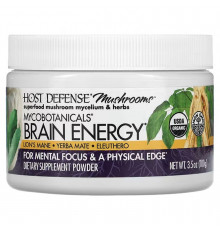Формула для мозга, Brain Energy, Myco Botanicals, Fungi Perfecti Host Defense, 100 г