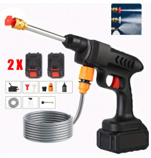 Бездротова автомийка високого тиску 300Вт 2 акумулятора black