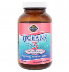 Средство для поддержания гормонального фона с омега-ксантином, Healthy Hormones, Garden of Life, 90 капсул