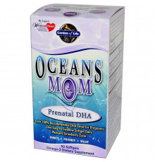 Рыбий жир для беременных, Prenatal DHA, Garden of Life, со вкусом клубники, 350 мг, 30 мягких капсул