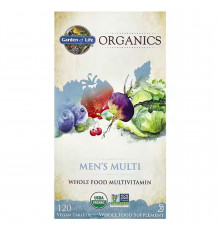 Витамины для мужчин, Mens Multi, Garden of Life, цельнопищевые, 120 веганских таблеток