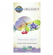 Мультивитамины для беременных, MyKind Organics, Prenatal Multi, Garden of Life, 180 таблеток
