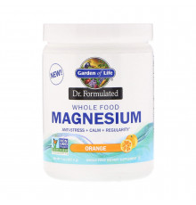 Формула магнію, Magnesium Powder, Garden of Life, Dr. Formulated, апельсин, 197,4 г