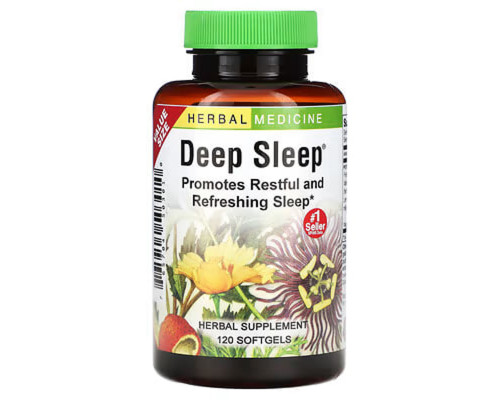 Здоровий сон, Deep Sleep, Herbs Etc., 120 капсул