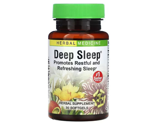 Здоровий сон, Deep Sleep, Herbs Etc., 30 капсул