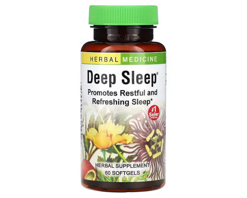 Здоровий сон, Deep Sleep, Herbs Etc., 60 капсул