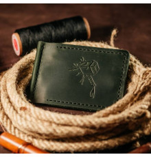 Затискач для грошей зелений Молот