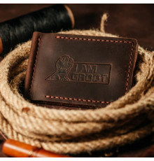 Затискач для грошей коричневий Groot